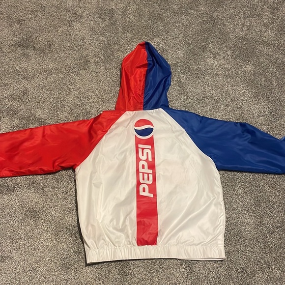 Pepsi Windbreaker Zip Up Jacket - Unisex - Lightweight - Picture 2 of 11